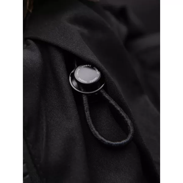  Férfi parka OMBRE OM-JALJ-0310 FEKETE 