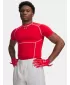 Férfi póló UNDER ARMOUR UA HG ELITE COMP SS 6015382-600 PIROS