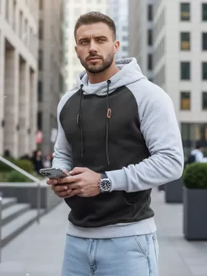 Férfi pulóver DSTREET BX5935 FEKETE
