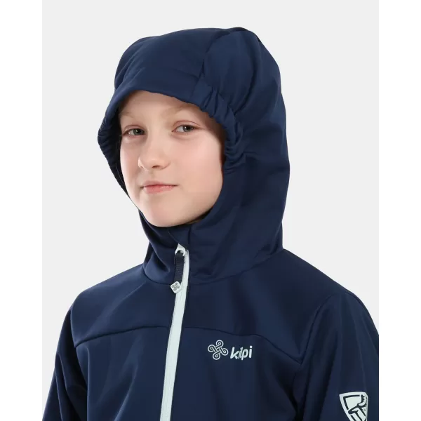 Gyermek softshell kabát KILPI ONTAVIA-JG 1J0104KI SÖTÉTKÉK 
