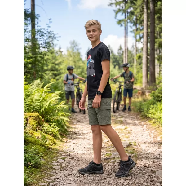  Gyermek póló ALPINE PRO ECOMO 4 FEKETE VÁLTOZAT PC 