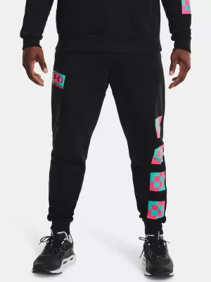 Férfi melegítőnadrág UNDER ARMOUR UA RIVAL FLEECE GEO JOGGER 1366437-001 FEKETE