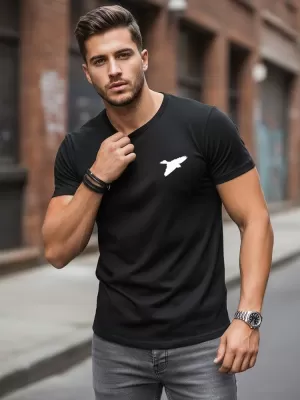 Férfi póló DSTREET NX0183R-BK FEKETE