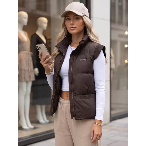  Női mellény DSTREET TY5969 BARNA 