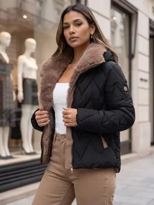 Női kabát DSTREET TY6083 FEKETE