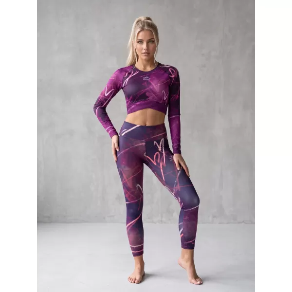  Női prémium hosszú leggings (új méretek) ALTISPORT VOJ/ALW082LEG05 LILA 