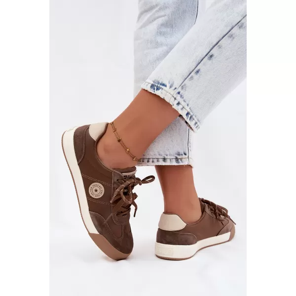  Női tornacipő BIG STAR SHOES UU274002 BARNA/BÉZS 