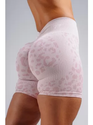 Kompressziós push-up rövidnadrág leopárdmintával NEBBIA PRIMAL 856 RÓZSASZÍN LEOPÁRD