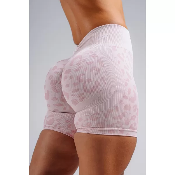  Kompressziós push-up rövidnadrág leopárdmintával NEBBIA PRIMAL 856 RÓZSASZÍN LEOPÁRD 