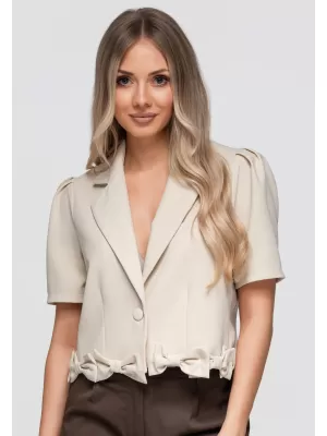 Női kabát OMBRE OW-BL-E0002 BÉZS