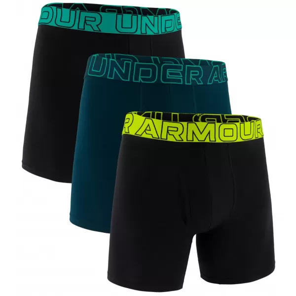  Férfi boxerek UNDER ARMOUR M PERF COTTON 6IN (3KS) 1383889-007 FEKETE 