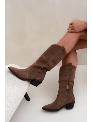 Női csizma BOTO 5312 KHAKI