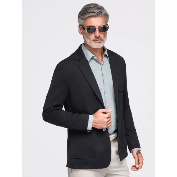  Férfi dzseki OMBRE M165 FEKETE 