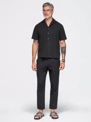 Férfi ing OMBRE OM-SHSS-0221 FEKETE