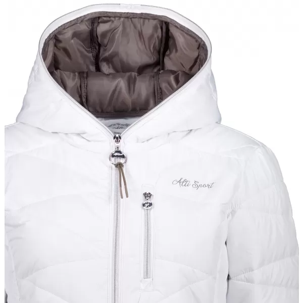  Női téli kabát ALTISPORT IVORY FEHÉR 