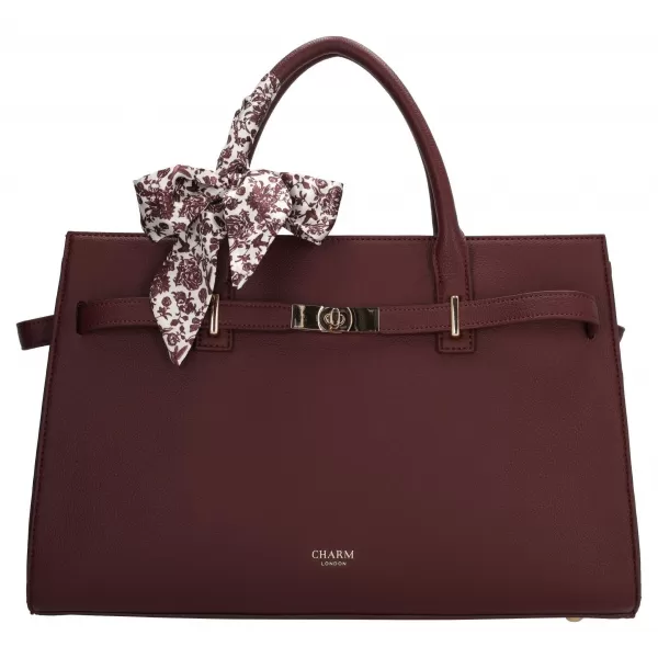  Bevásárlótáska CHARM LONDON The Hamptons W01592 Bordeaux red BORDÓI VÖRÖS 