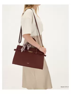 Bevásárlótáska CHARM LONDON The Hamptons W01592 Bordeaux red BORDÓI VÖRÖS