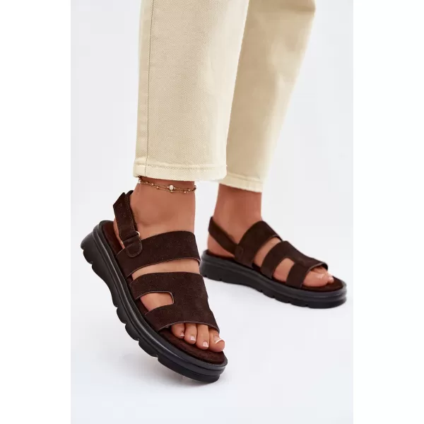  Női szandál BIG STAR SHOES TT274483 BARNA/BÉZS 