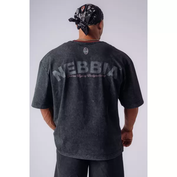  Férfi pólók NEBBIA OLYMPIA HEAVYWEIGHT COTTON 941 FEKETE 