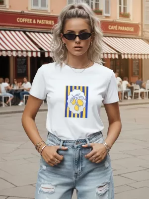 Női póló DSTREET NX8043RY-WH FEHÉR