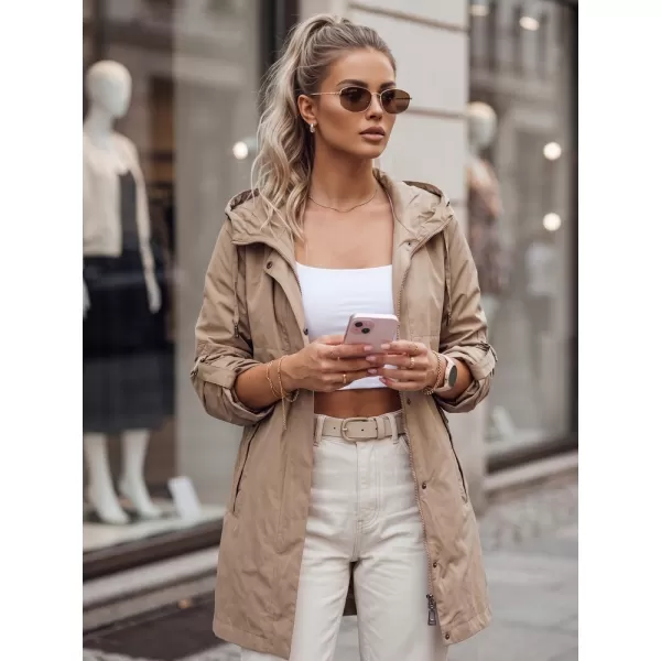  Női kabát DSTREET TY5808 BÉZS 