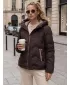 Női kabát DSTREET TY5944 BARNA