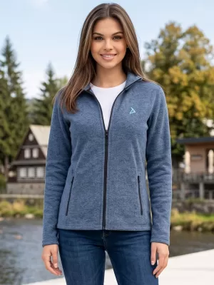 Női polár pulóver ALTISPORT ALW002852 SÖTÉT FARMER KIEMELÉSEK