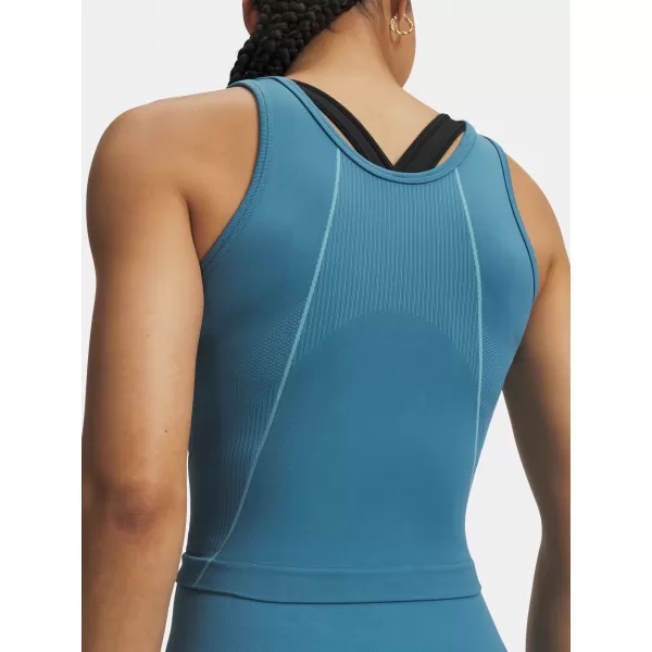  Női felső UNDER ARMOUR VANISH SEAMLESS TANK 6000640-466 KÉK 