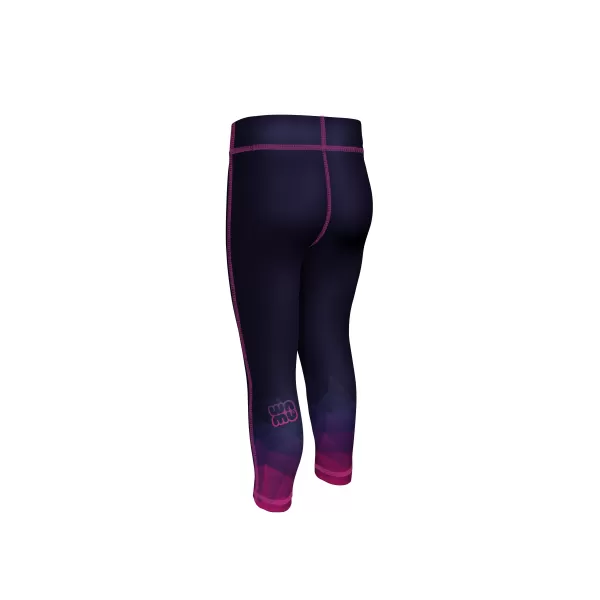  Gyerek funkcionális leggings WAMU MOZAIKA SÖTÉTLILA 