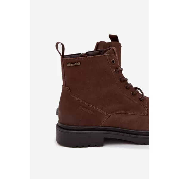  Férfi bokacsizma BIG STAR SHOES OO174149 BARNA/BÉZS 
