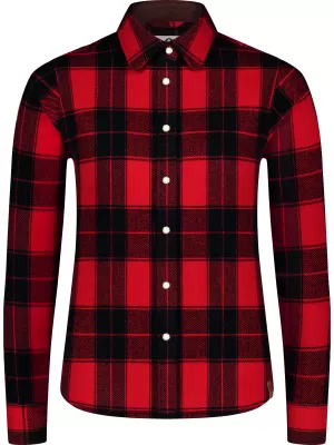 Női flanel ing NORDBLANC WILLOW NBSSL8371 PIROS