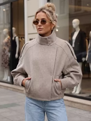 Női kabát DSTREET TY6033 KHAKI