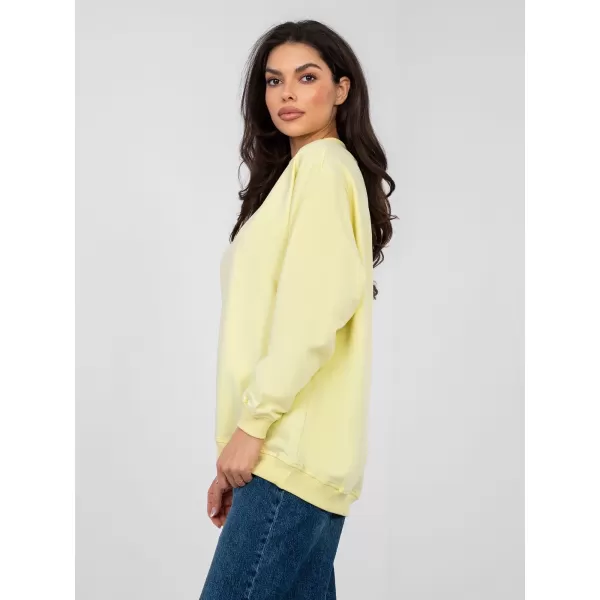  Női pulóver BASIC FEEL GOOD RV-BL-5185.93P ÉLÉNK SÁRGA 
