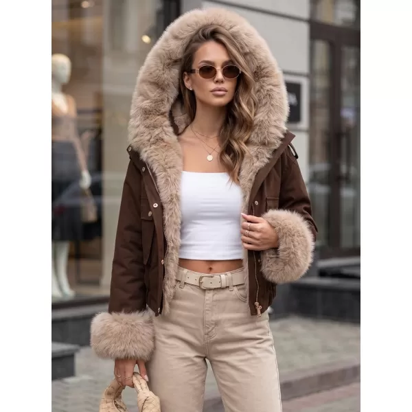  Női kabát DSTREET TY5836 BARNA 