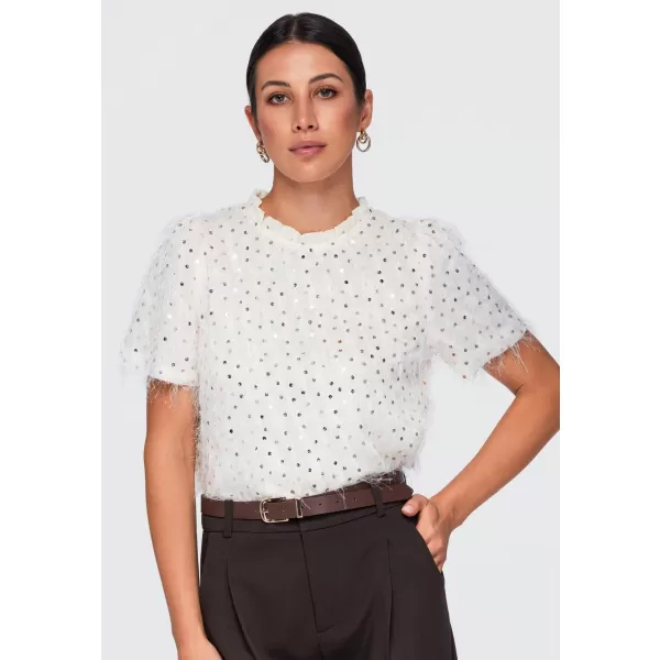  Női blúz OMBRE OW-TS-E0089 BÉZS 