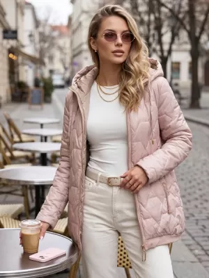 Női kabát DSTREET TY5804 RÓZSASZÍN
