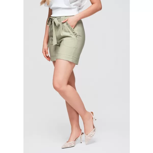  Női rövidnadrág OMBRE OW-ST-E0006 KHAKI 