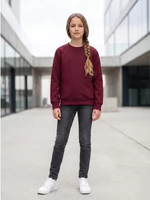 Gyermek pulóver MALFINI CREW 427 GRÁNÁT