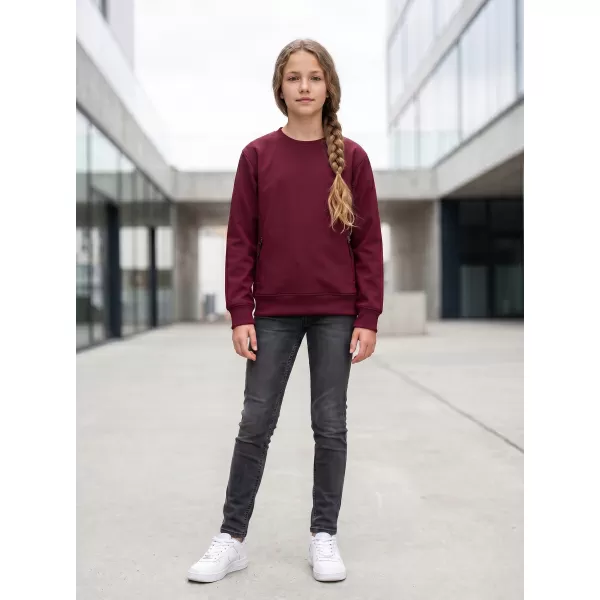  Gyermek pulóver MALFINI CREW 427 GRÁNÁT 