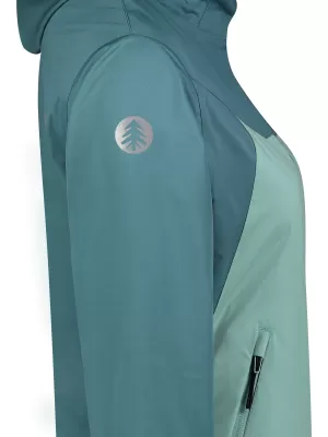 Női softshell kabát NORDBLANC OUTLAND NBSSL8324 ZÖLD/SZÜRKE
