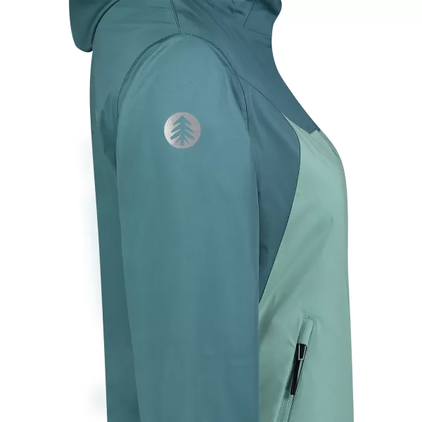  Női softshell kabát NORDBLANC OUTLAND NBSSL8324 ZÖLD/SZÜRKE 