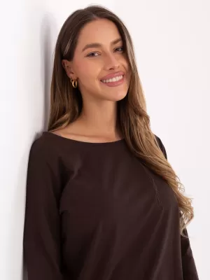 Női blúz BASIC FEEL GOOD RV-BZ-4691.40P SÖTÉTBARNA
