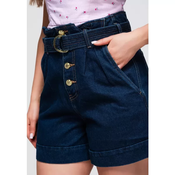  Női rövidnadrág OMBRE OW-ST-E0011 SÖTÉT FARMER 