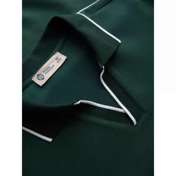  Férfi pulóver OMBRE OM-SSNZ-0268 SÖTÉTZÖLD 