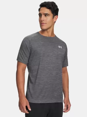 Férfi póló UNDER ARMOUR TECH TEXTURED SS 1382796-026 SZÜRKE