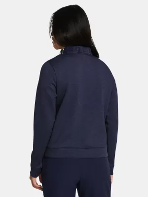 Női pulóver UNDER ARMOUR UA DRIVE MIDLAYER CREW 1387143-410 KÉK