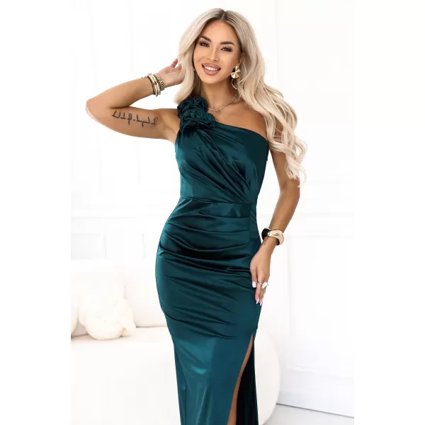  Női ruha NUMOCO 580-7 ÜVEG ZÖLD 