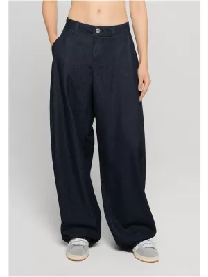 Női nadrág URBAN CLASSICS TB8296 KÉK ÖBLÍTETT MOSOTT