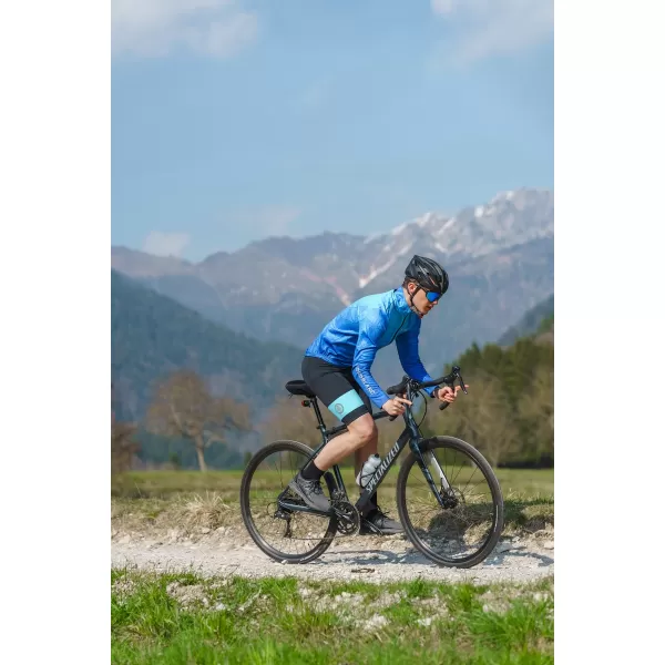  Férfi kerékpáros rövidnadrág NORDBLANC CHAIN NBSPM8081 KÉK 