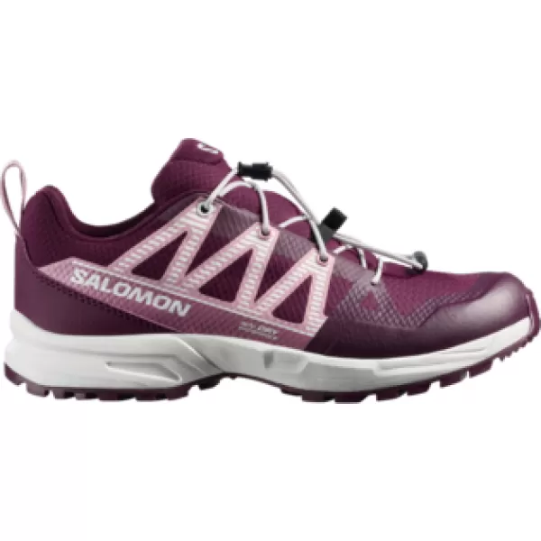  Gyerekcipők SALOMON OUTSCAPE WATERPROOF L49212600 TÉLI VIRÁGZÁS/HAJNAL RÓZSASZÍN/FEHÉR 